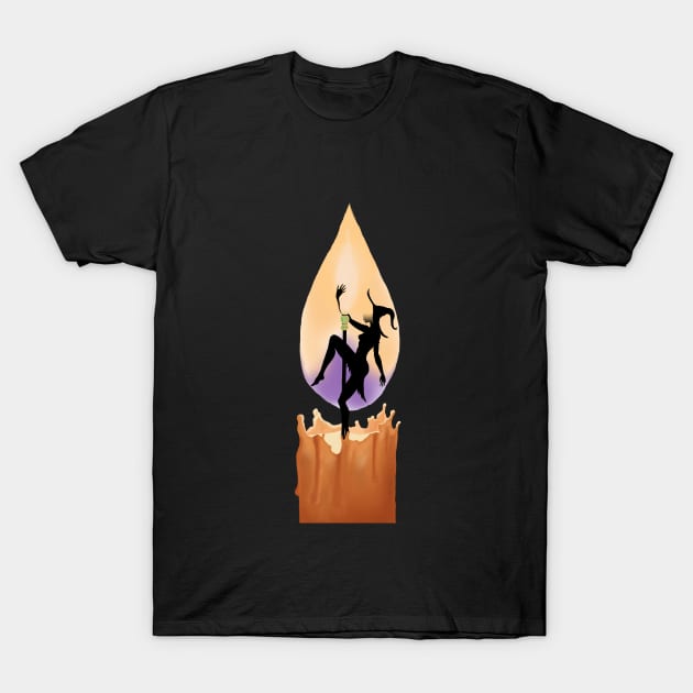 fire witch T-Shirt by Bearserk